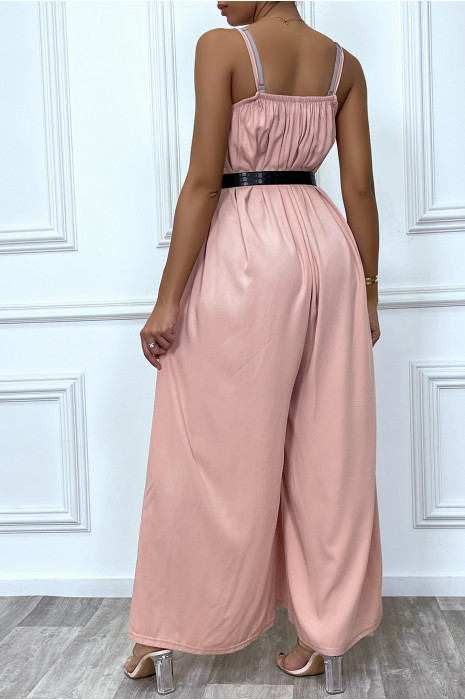 Combinaison rose oversize à bretelle - 10