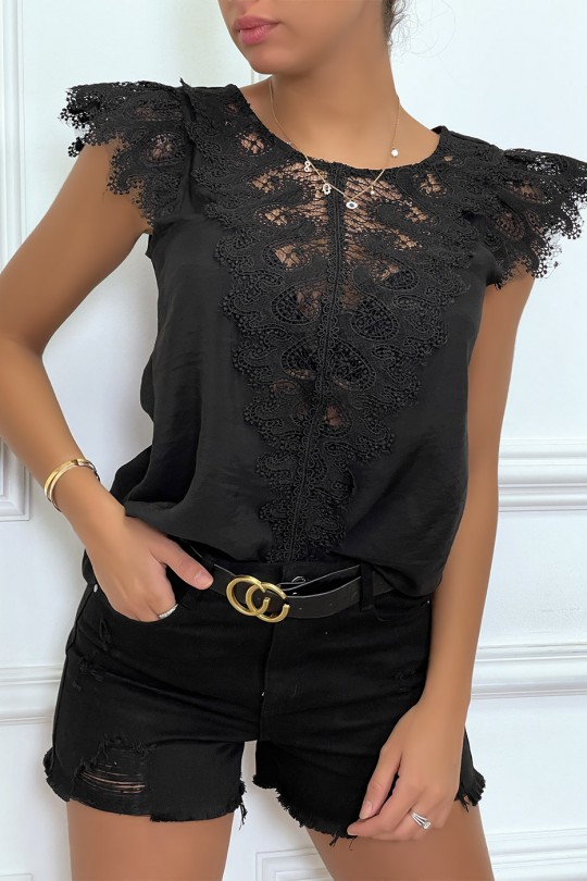 ToTTblack with lace on the front and ruffle on the shoulders - 7