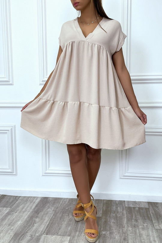 Robe best sale beige courte