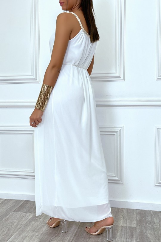 Robe longue blanche style bohème - 5