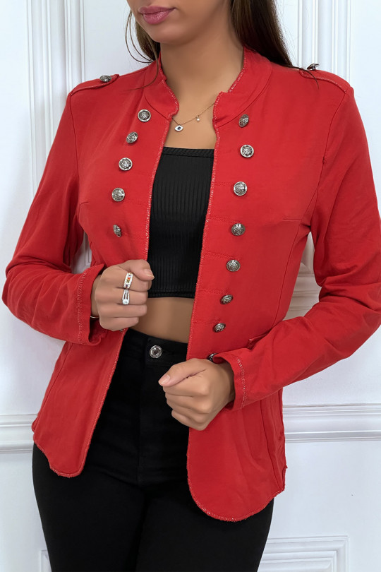 ReRRbuttoned blazer with silver outline - 2