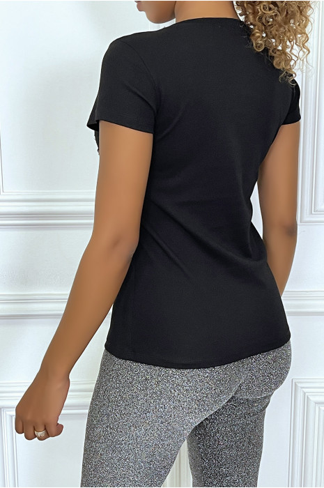 T-shirt AMIRI Paillettes Enfant Taille 6 - Noir - Coton - Neuf Avec étiquette
