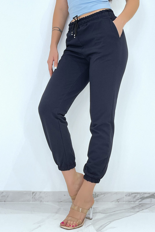 Navy jogging with pockets and elastic very comfortable to wear - 6