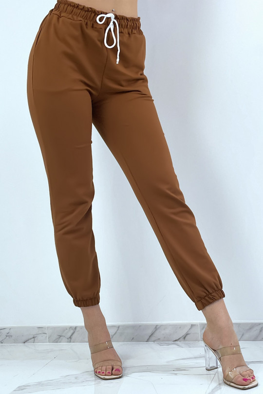 Cognac jogging with pockets and elastic very comfortable to wear - 2