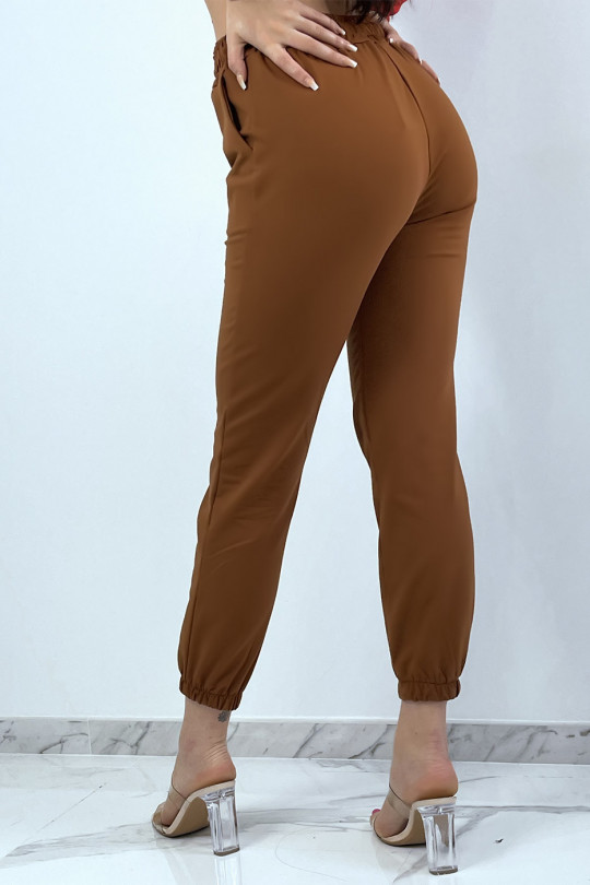 Cognac jogging with pockets and elastic very comfortable to wear - 3