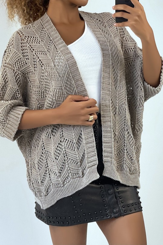 Very trendy and comfortable to wear taupe vest - 1