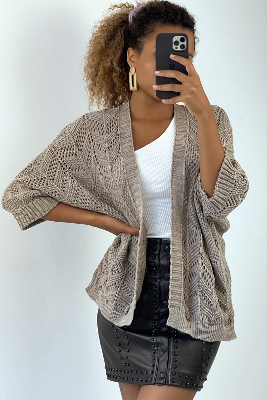 Very trendy and comfortable to wear taupe vest - 3