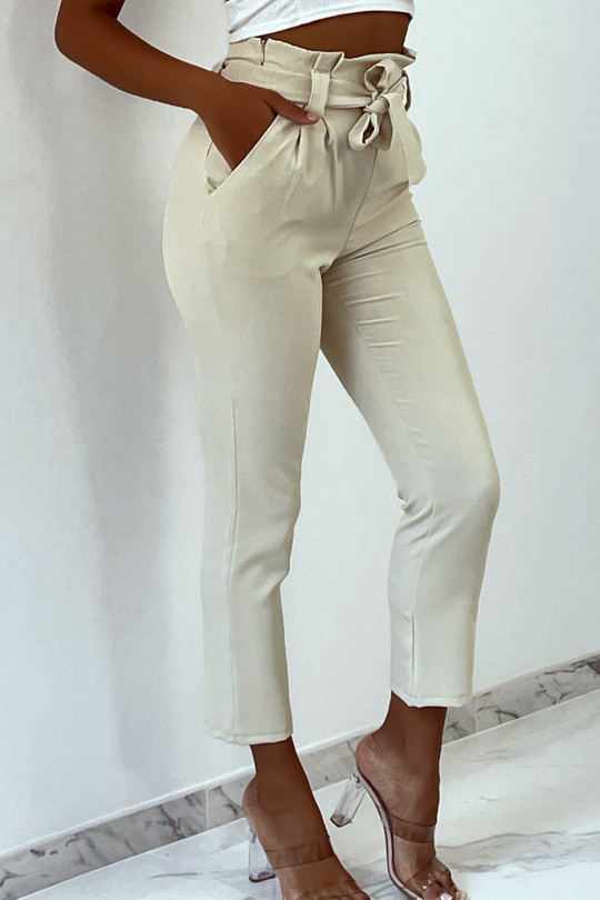 beige womens cargo pants