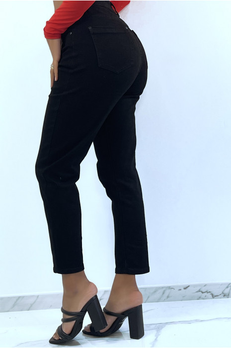Pantalon noir boy friend extensible - 6