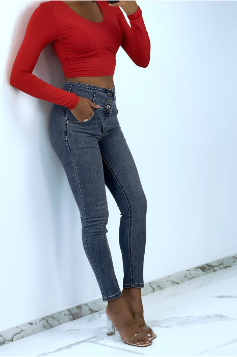 PaPPalon jeans met hoge taille en 3 knopen in de taille - 5