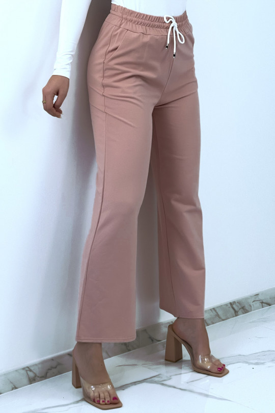 Pink discount flared joggers