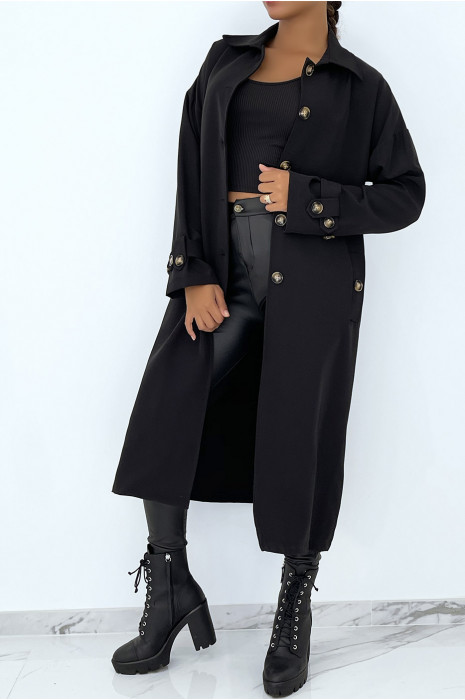 LoLL trench noir hyper tendance à inscription "California" - 5