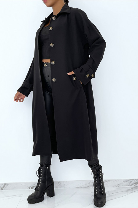 LoLL trench noir hyper tendance à inscription "California" - 4