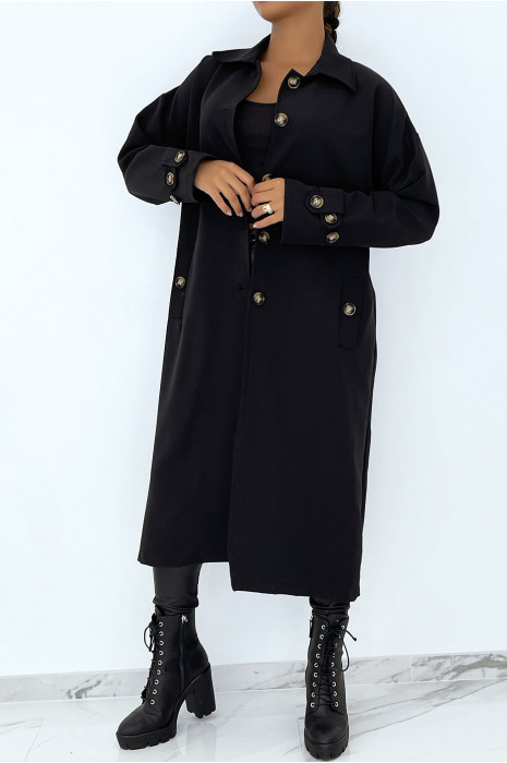 LoLL trench noir hyper tendance à inscription "California" - 3