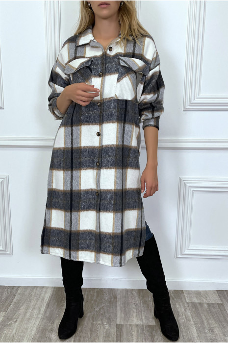 Surchemise Manteau Chemise A Carreaux Femme Acheter Surchemise à