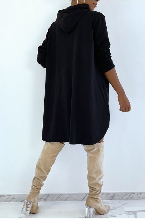 zeer oversized zwart sweatshirt met glanzende VOGUE-letters - 5