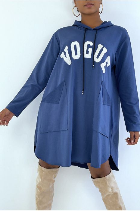 sweat très oversize canard à inscription VOGUE brillante - 2