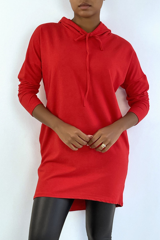 Robe sweat rouge sale