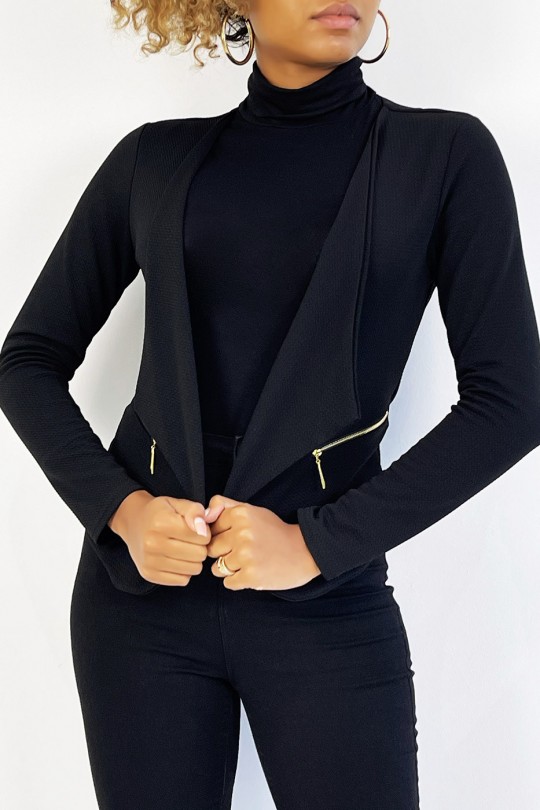 womens zip blazer