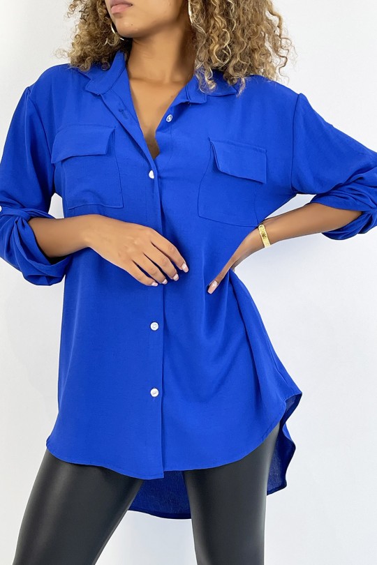 Very chic royal shirt with chest pocket - 2