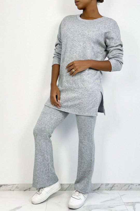 Gray tunic and trousers set - 2