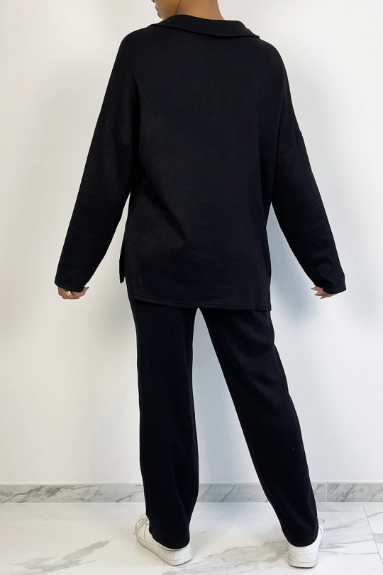 EnOSmble tunic and over size pants in black - 6
