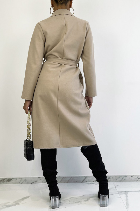 Veste en cuir embossée Monogram à ceinture oversize - Prêt-à-porter de luxe, Femme 1ABE0W