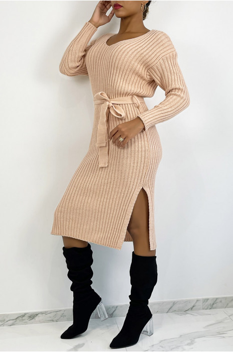 Robe Midi Robe Fendue Ã©tÃ© Robe Pull Fendue Robe Pull Longue