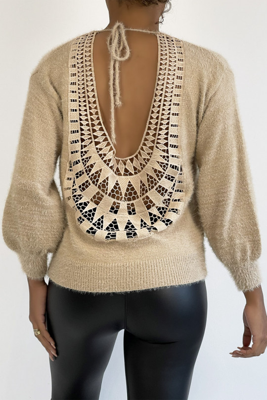 PuSl rugloos beige zeer zacht met pofmouwen - 1