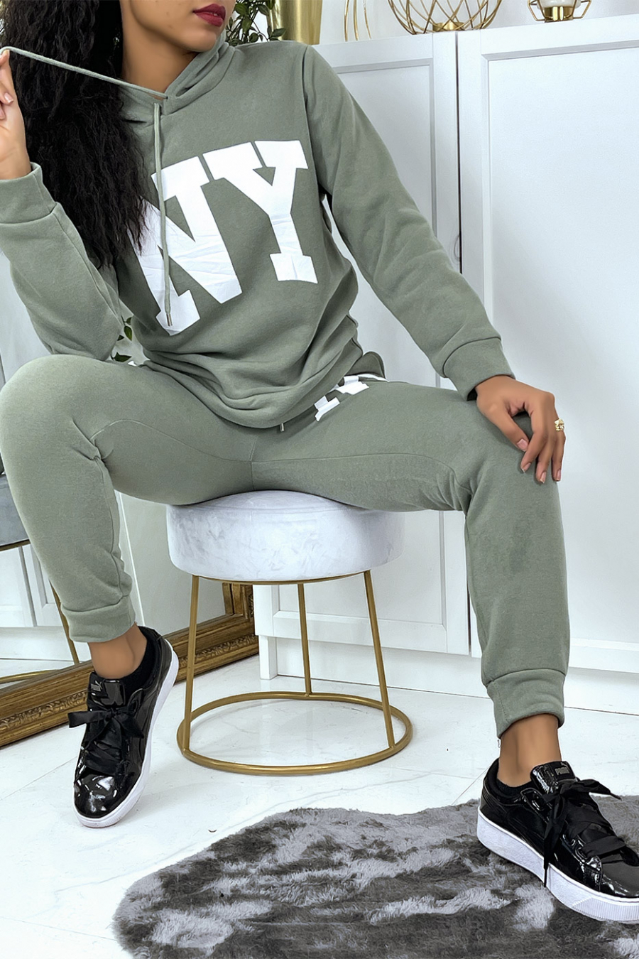 Ensemble jogging kaki NY - 2