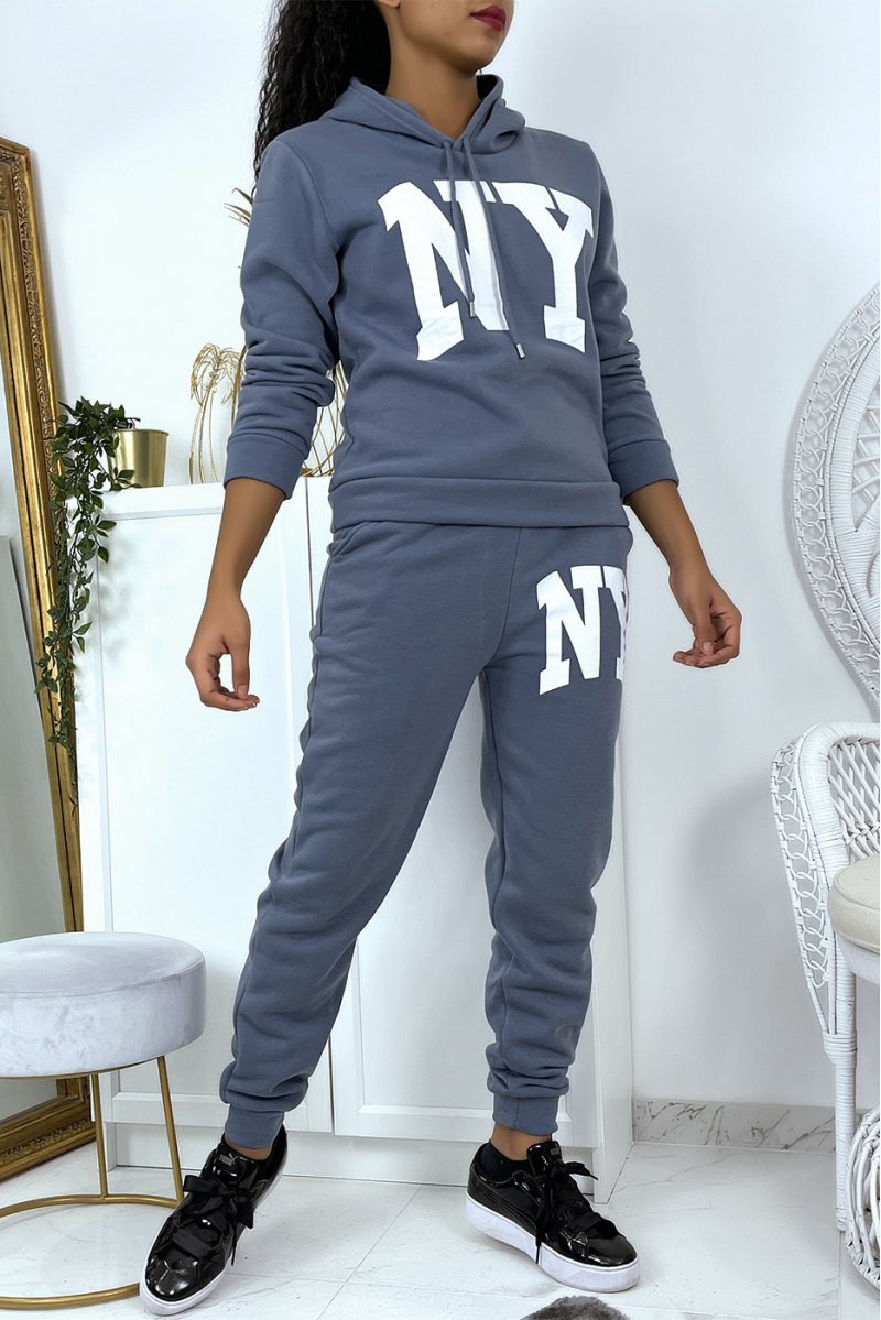 NY blue jogging set - 1