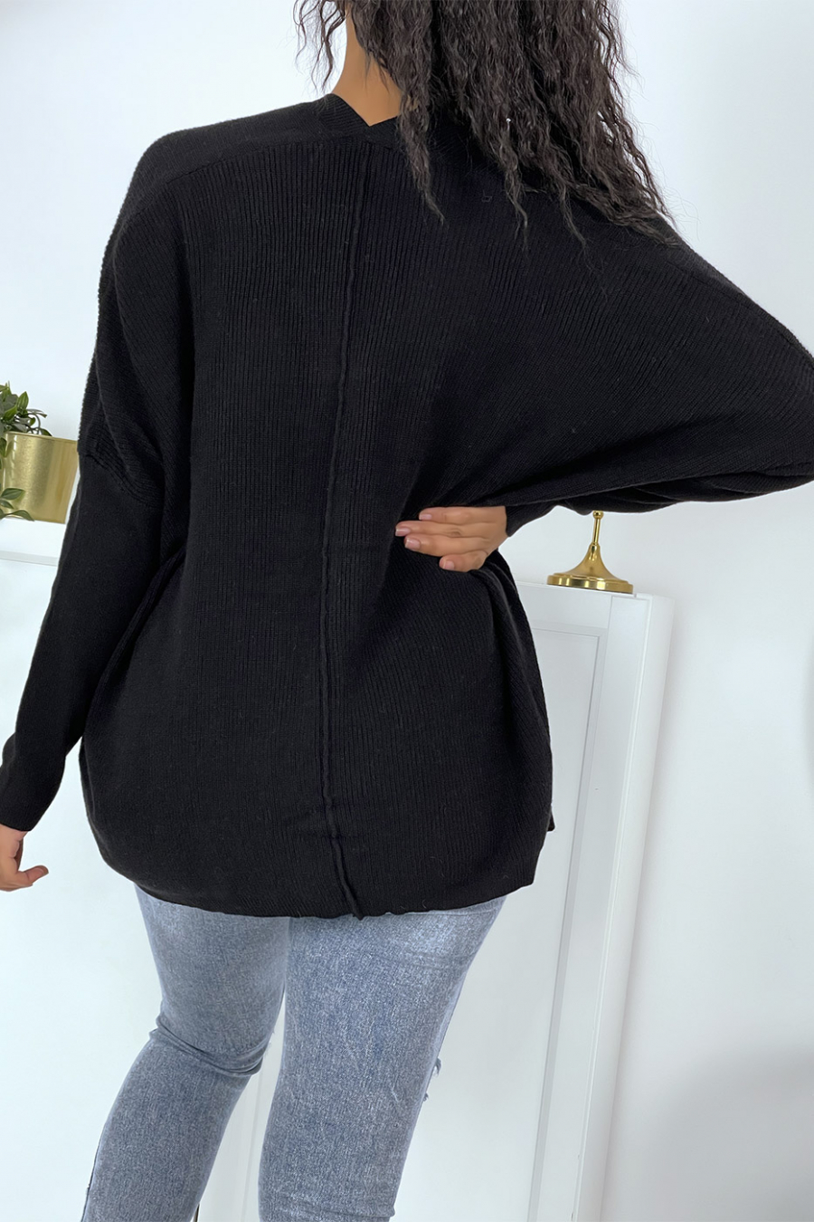 Gilet oversize noir - 4