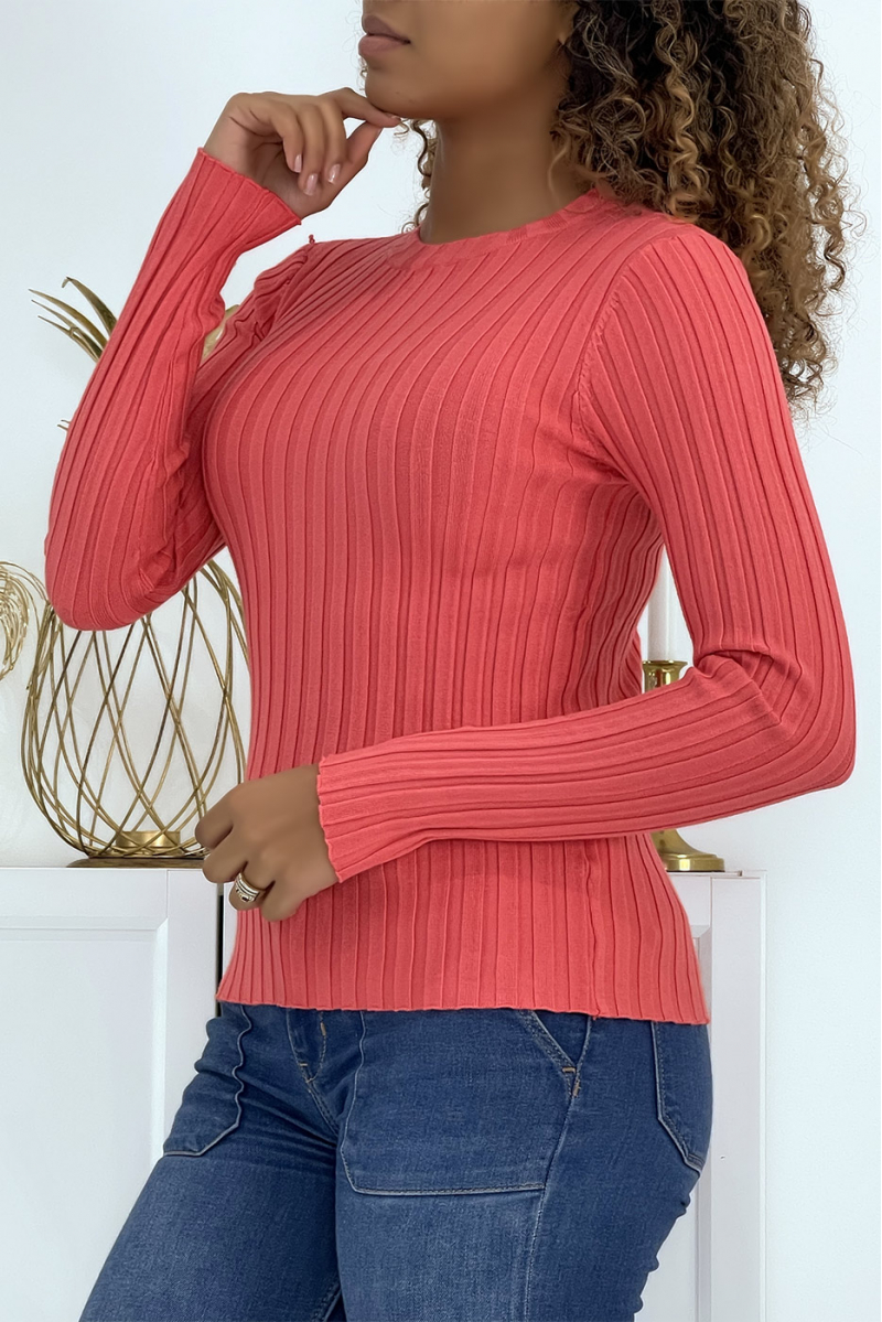 Very soft coral sweater - 3