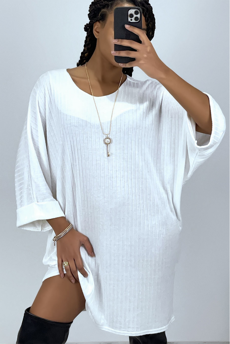 Oversized witte damestrui - 1 Oversized witte damestrui - 1