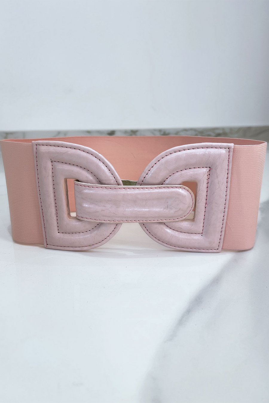 Dikke elastische tailleband met D-vormige gesp - 2