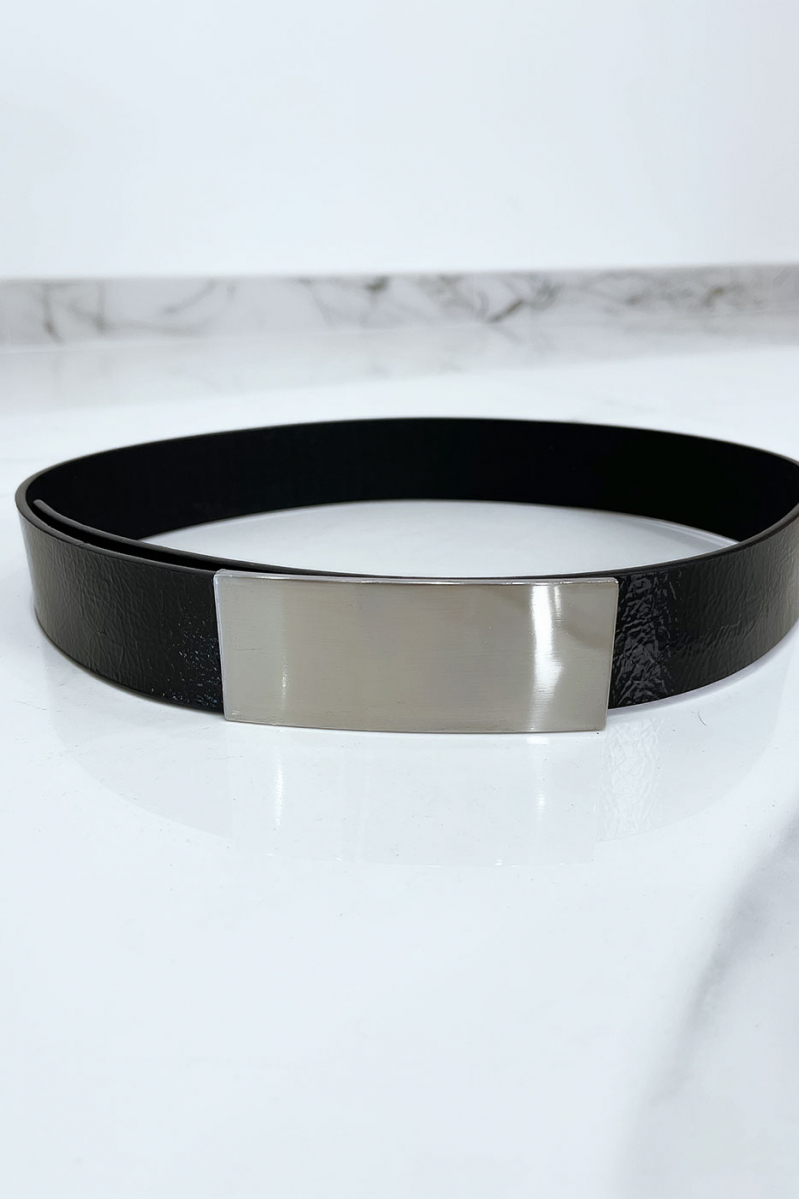 Black belt with silver buckle - 2