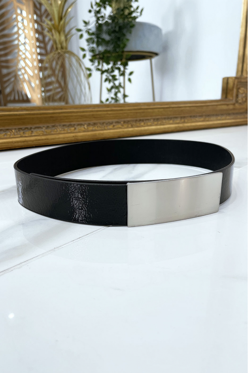 Black belt with silver buckle - 3