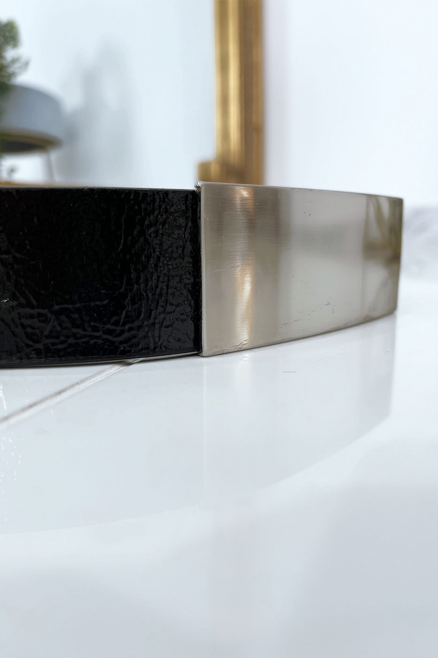 Black belt with silver buckle - 5