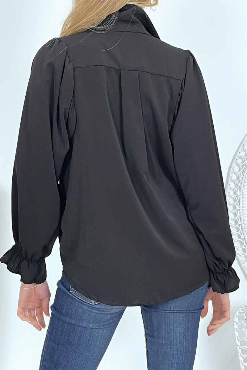 Inexpensive loose black shirt - 7