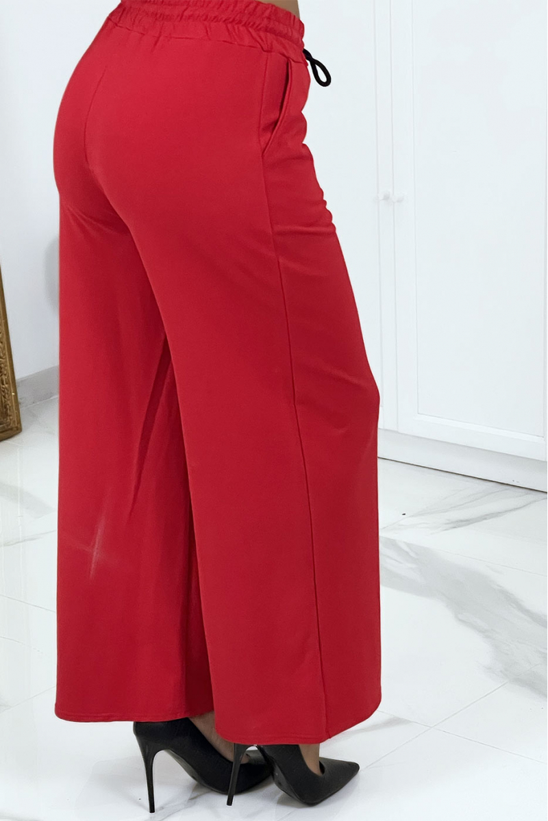 Loose red jogging bottoms for women - 5