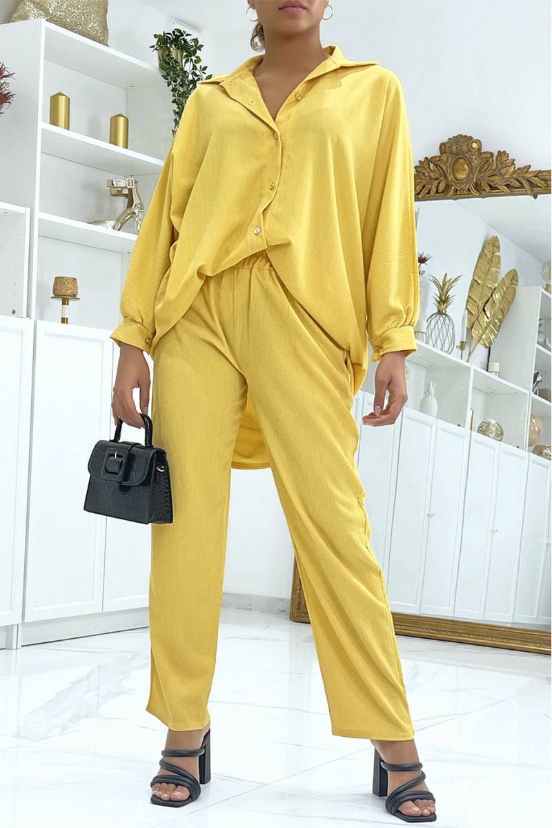 Oversized shirt and yellow pants set - 2 Oversized shirt and yellow pants set - 2