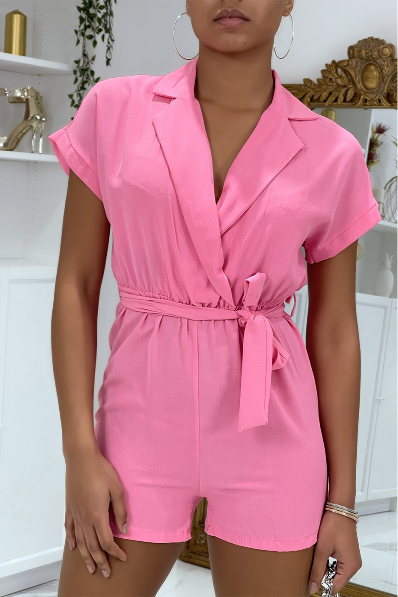 Mooie fushia roze vitamine playsuit - 5