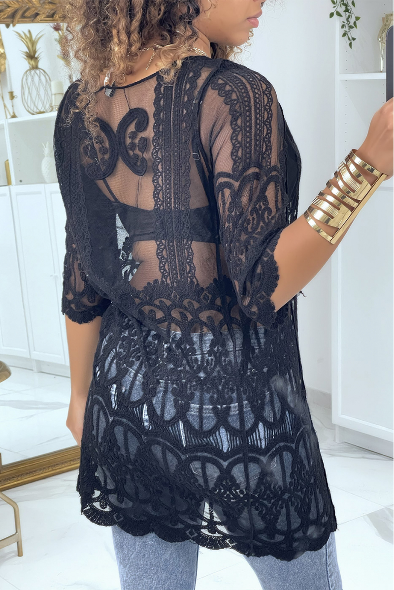 Sheer tunic in tulle - 4