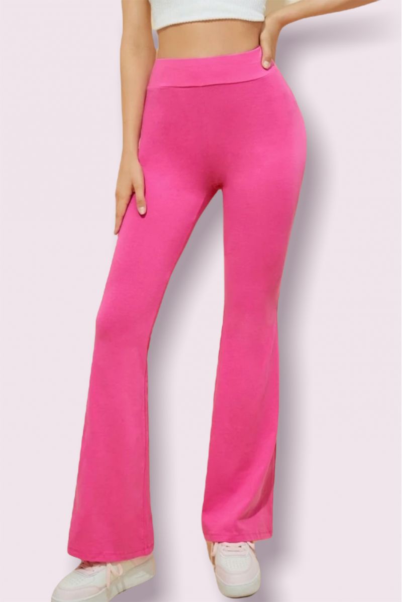 Pink Skinny Flare Pants - 2