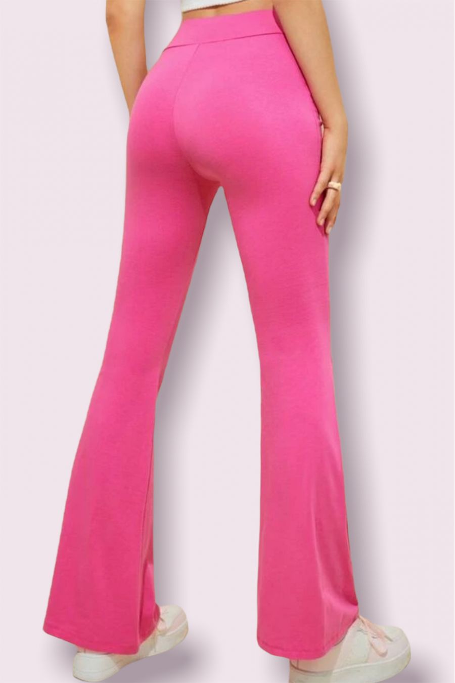 Pantalon flare moulant hot sale