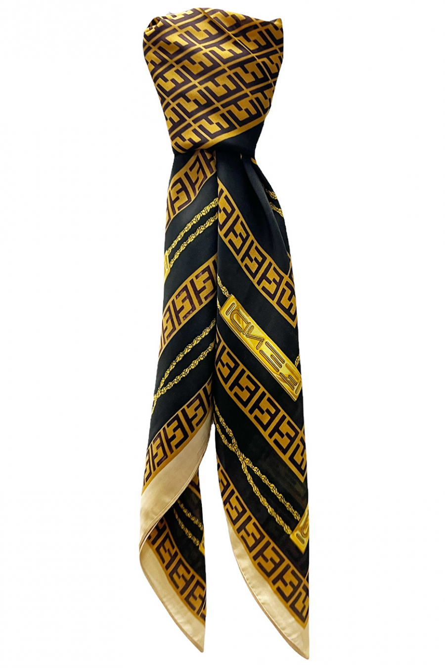 PrCZted camel silk scarf - 1