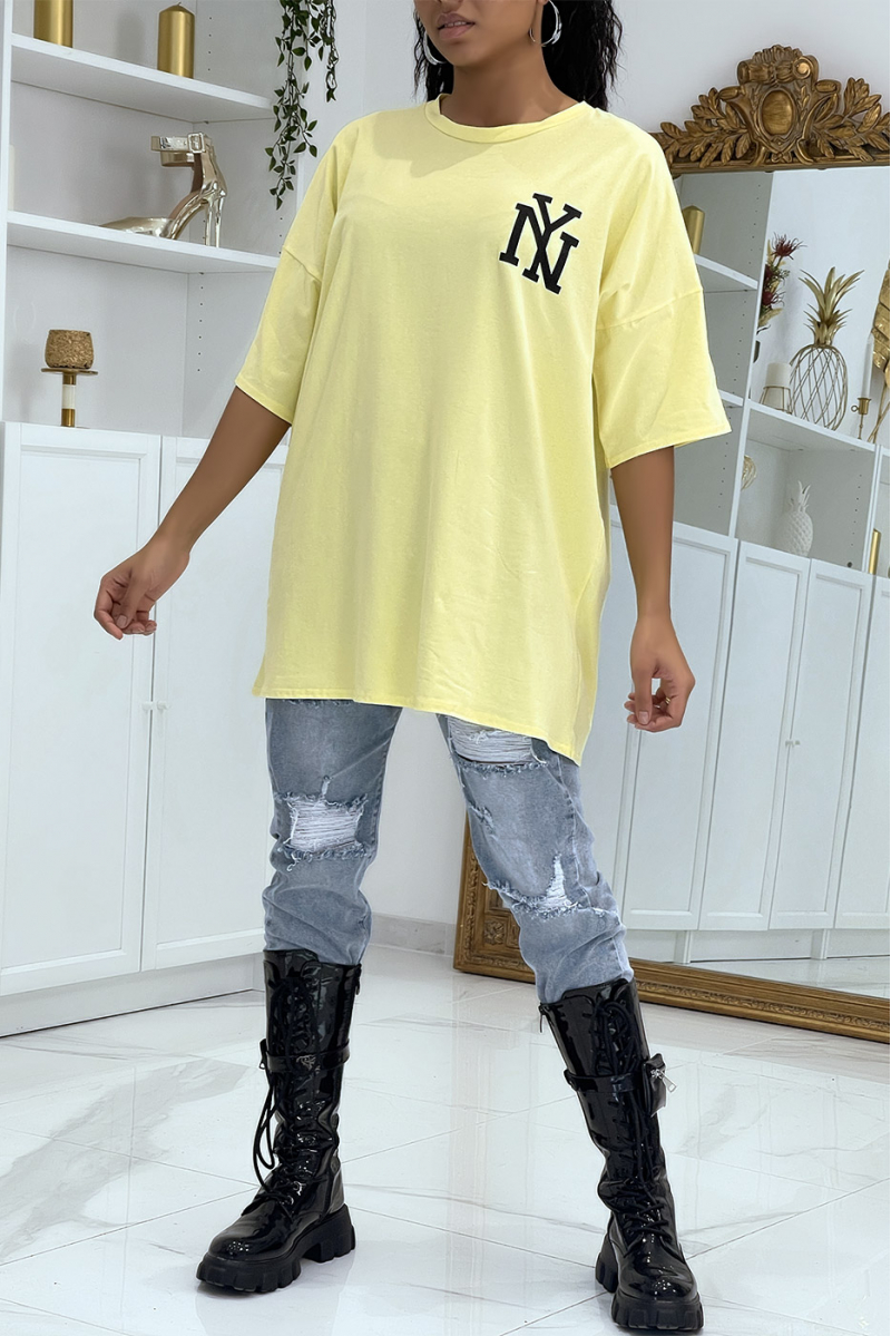 NY geel oversized t-shirt - 2