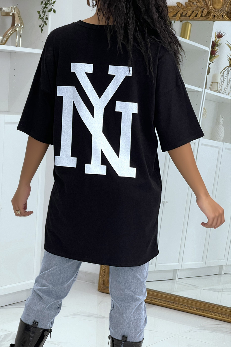 T-shirt oversize noir NY - 4