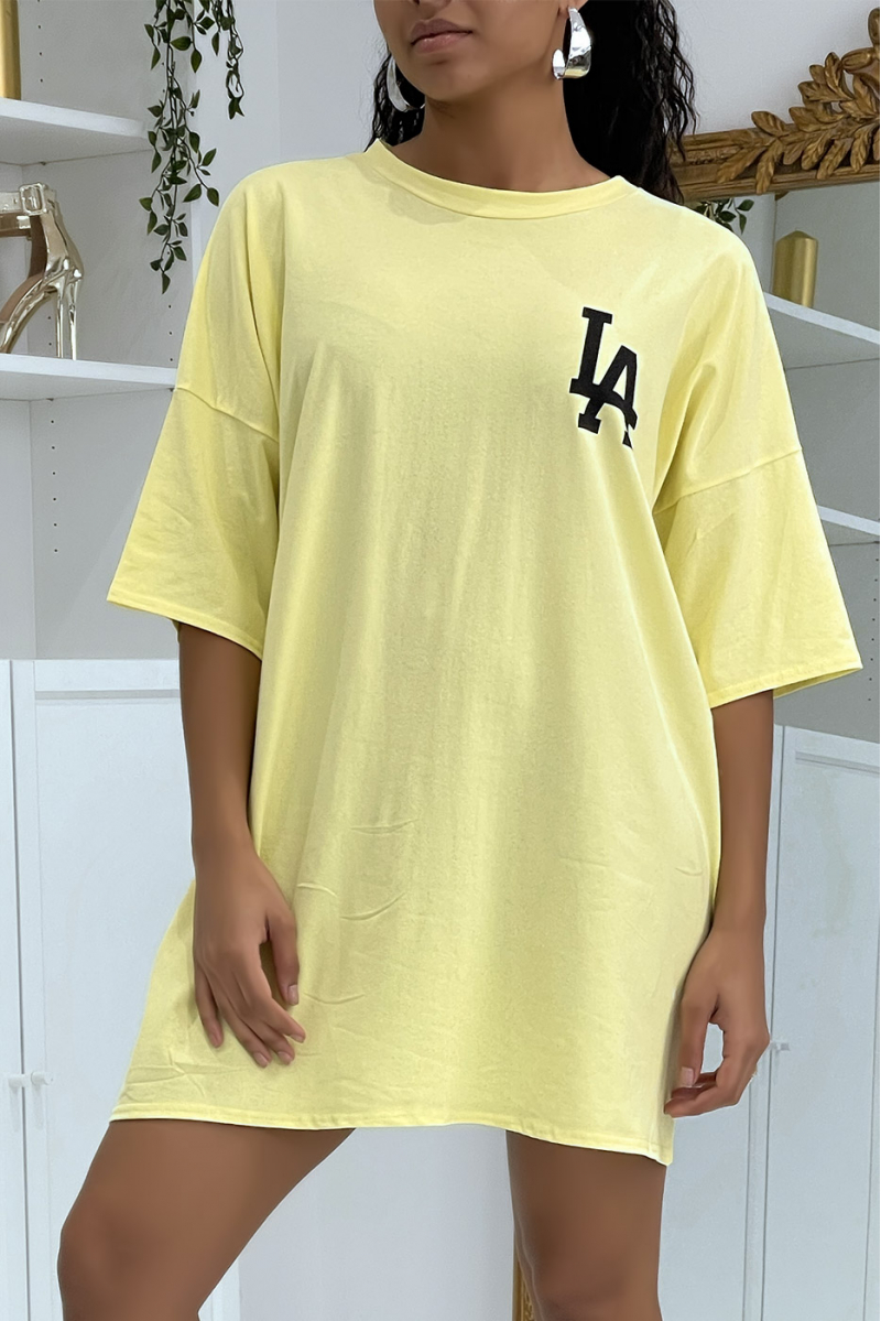 LA geel oversized t-shirt - 1