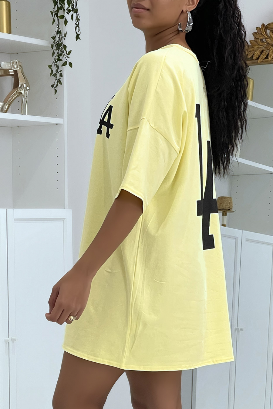 LA yellow oversized t-shirt - 2